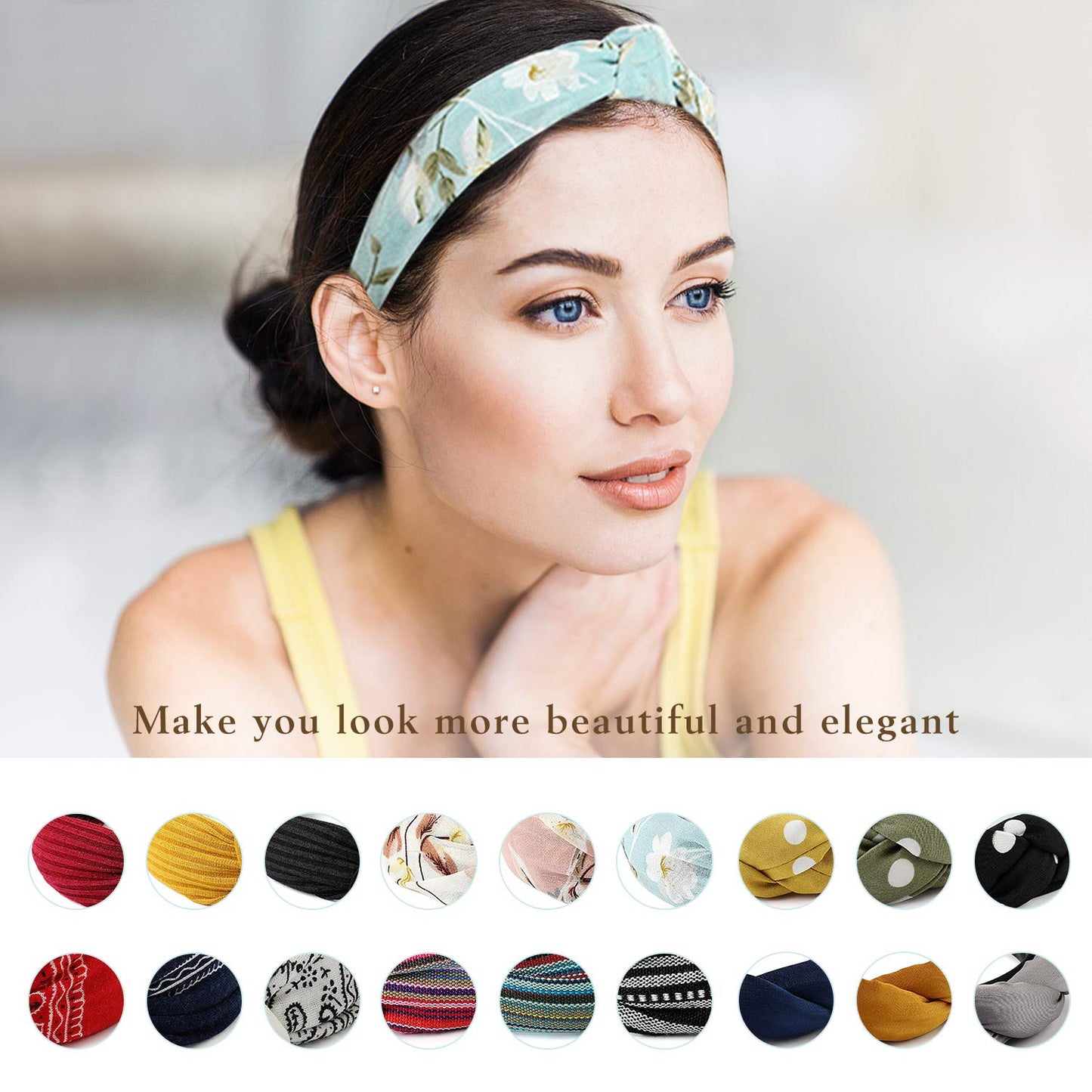 Gloppie Headbands for Women Skincare Makeup Headbands Fashion Hair Accessories Spa Hairbands 3 Pack