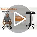 Adjustable Salon Rolling Tray Cart - Professional Tattoo Trolley
