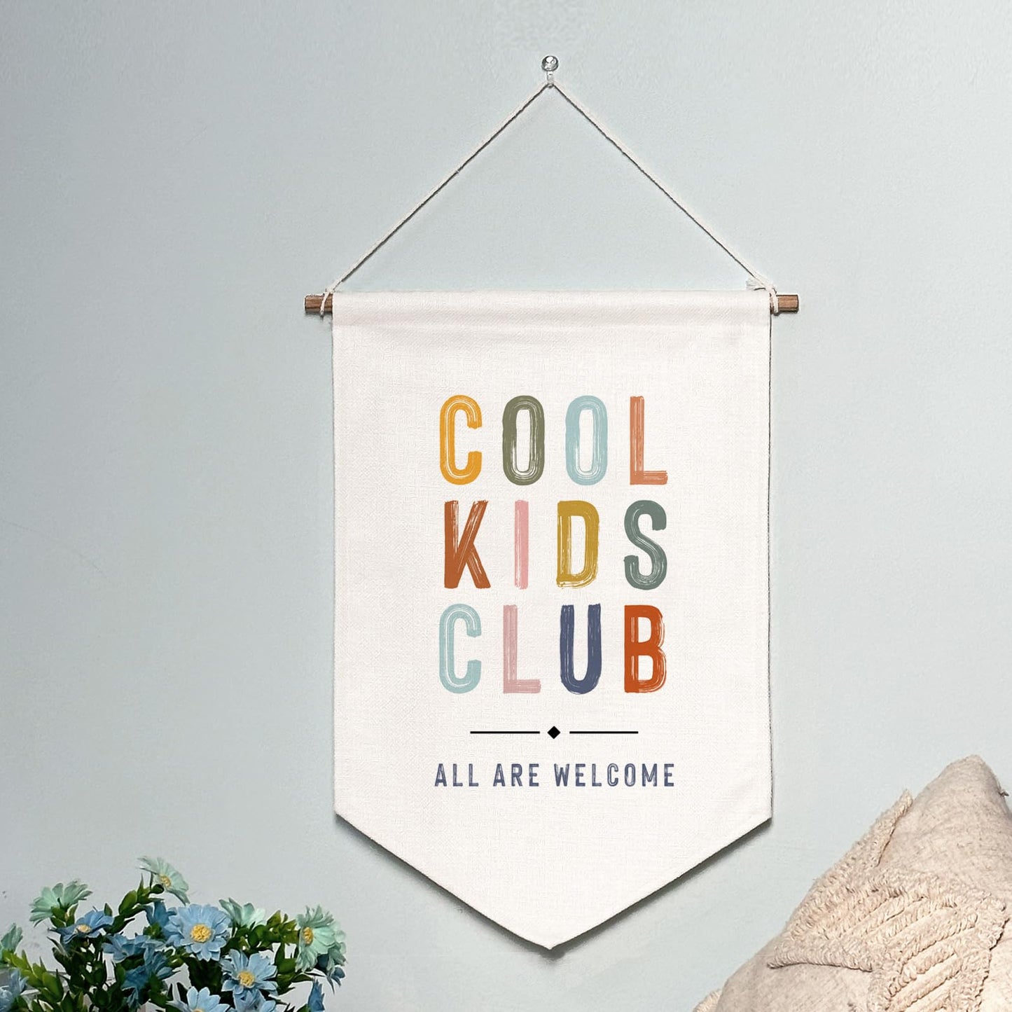 Classroom Wall Hanging Banner Poster Therapy Office Decor Calm Down Corner School Counselor Mental Health Growth Mindset Poster Anxiety Educational Wall Banner (Cool Kids Club)