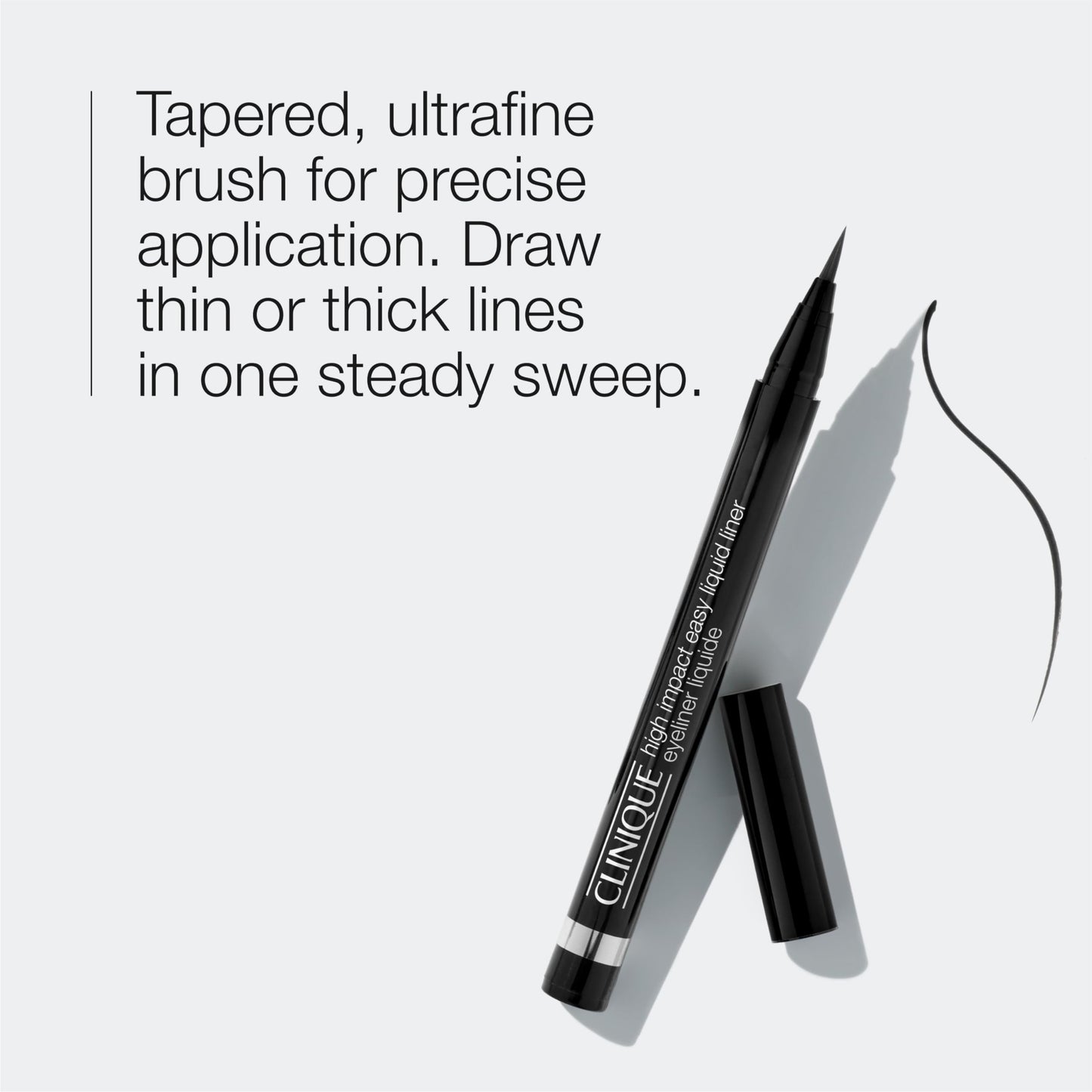 Clinique High Impact Easy Liquid Eyeliner | Waterproof, Long Lasting, Smudge Resistant + Safe For Sensitive Eyes, Espresso