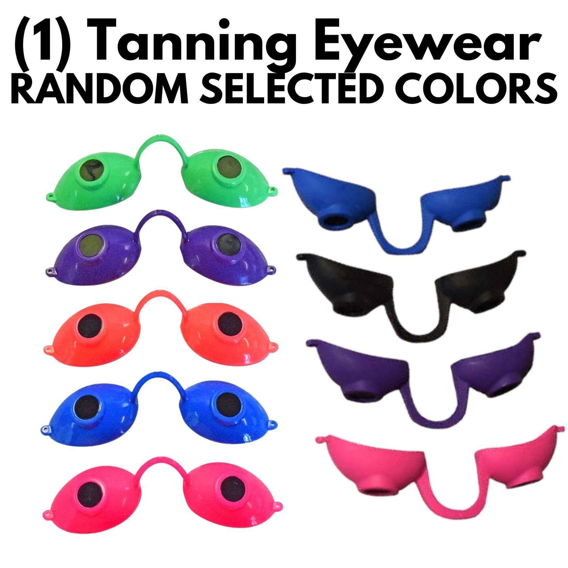 Assorted Tanning Bed Lotion (10 Packets) & EYE WEAR, Random Mix of Snooki My Beaches, Love Snooki, Extreme Blackout 100x, Legs Tanning Lotion Packets (0.57 oz each)