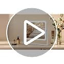 LED Makeup Mirror 10x12 with Smart Touch Control & 3 Color Lights