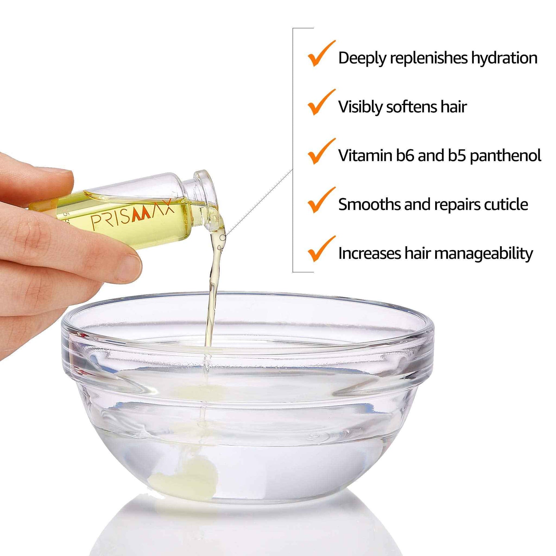 Prismax Nutritivo Deep-Conditioning Hair Treatment - Rejuvenate dry/damaged hair, improve manageability, reduce frizz/porosity with vitamin b6 and b5 panthenol - Formaldehyde-free - 3 Treatments