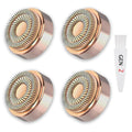Flawless Facial Hair Remover Replacement Heads - Gen 2 (4 Pack) for Women