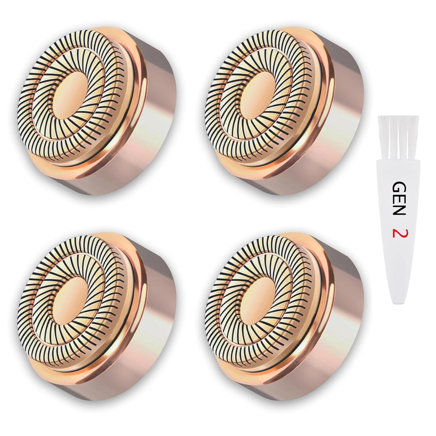 Flawless Facial Hair Remover Replacement Heads - Gen 2 (4 Pack) for Women