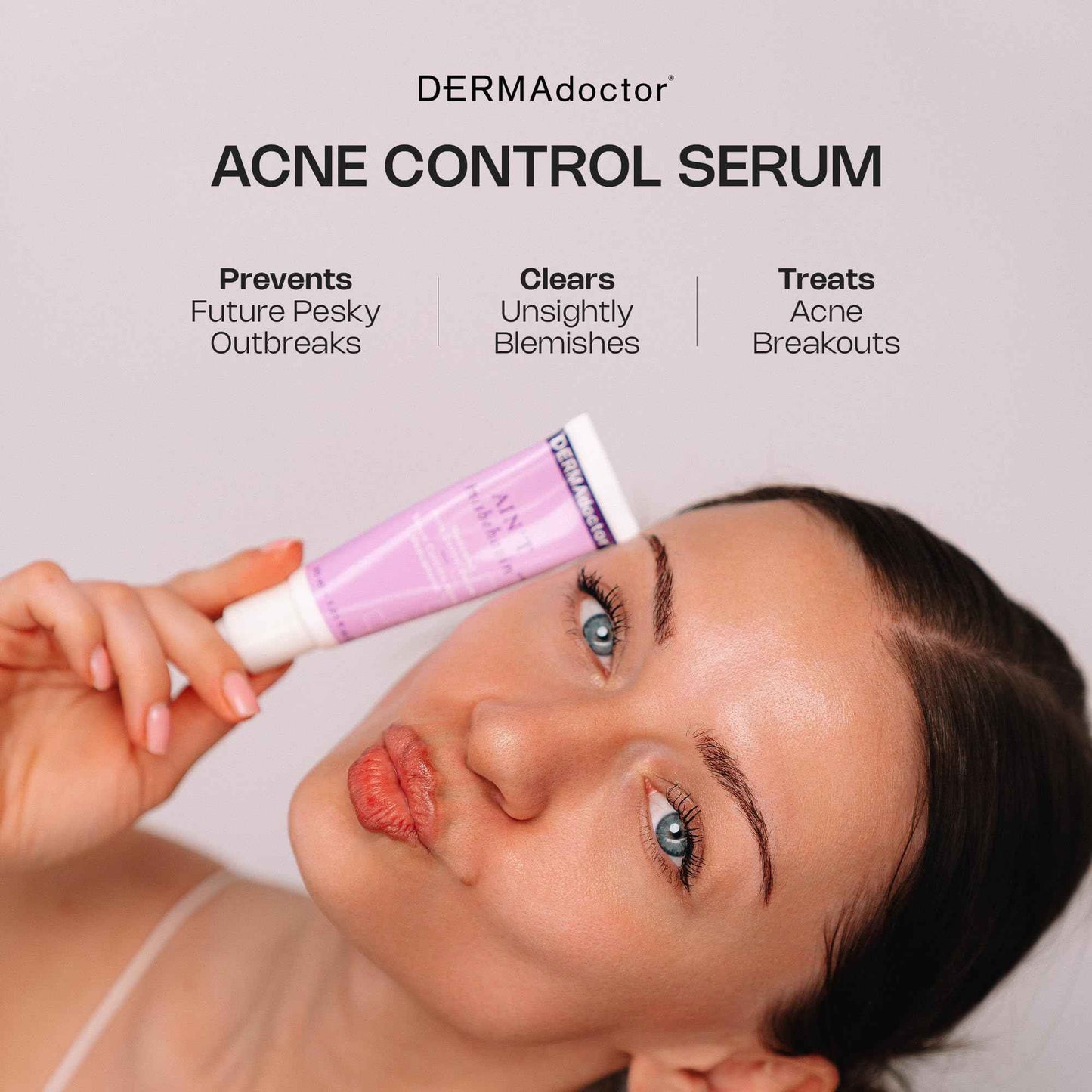 DERMAdoctor Ain't Misbehavin' Dermatologist Formulated Salicylic Acid Acne Control Serum, Acne Spot Treatment for Blemish Control and Cystic Acne breakouts with Tea Tree - 1 oz