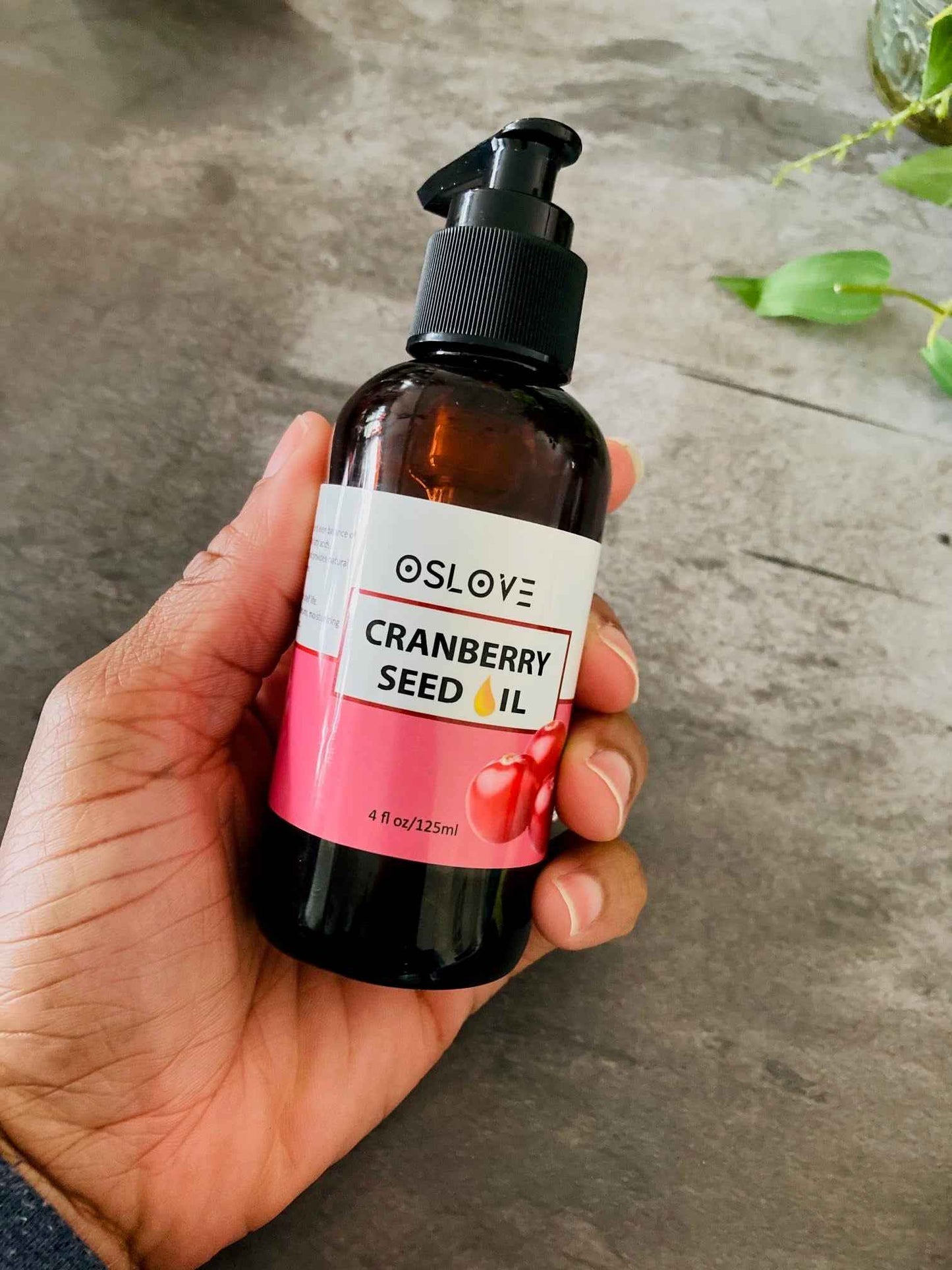 OSLOVE Unrefined Cranberry Seed Oil 4 oz- Cold Pressed Extracted from Cranberry Seeds | Great Moisturizer for Skin and Hair | Anti-Aging and Softening for Skin