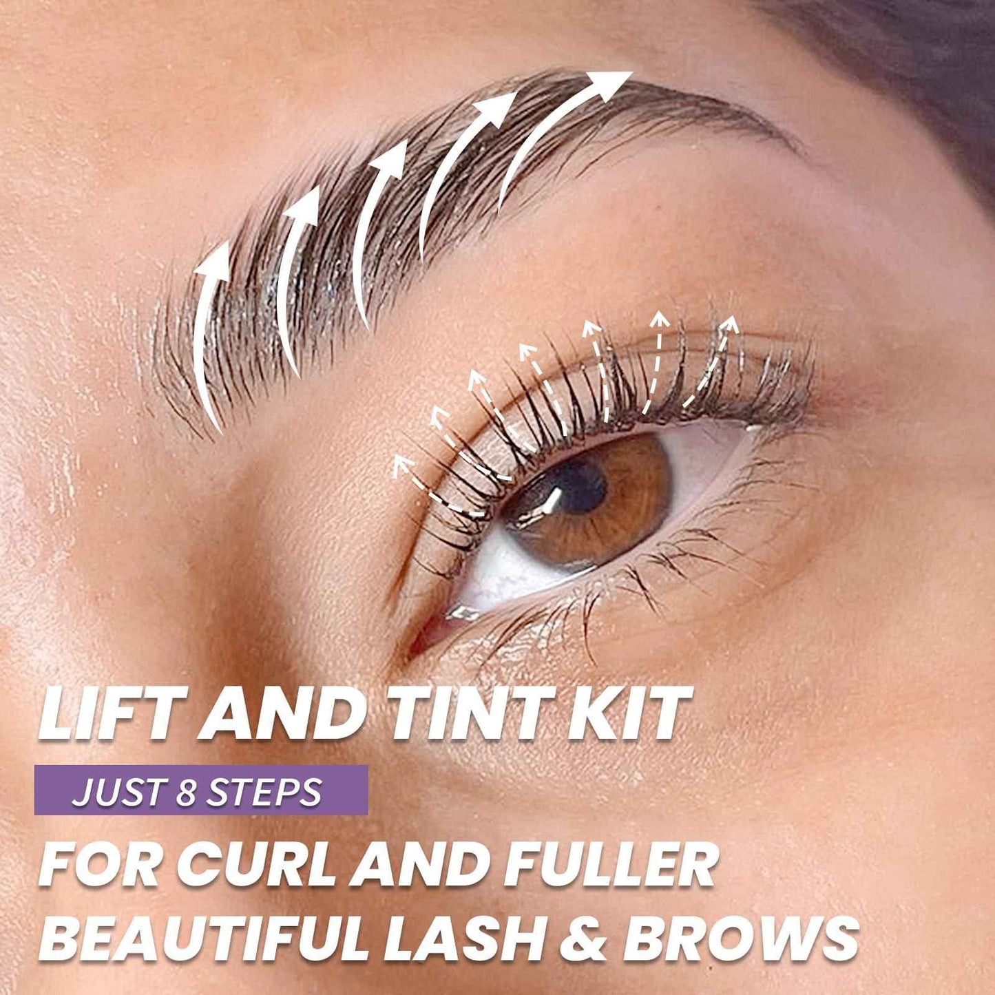 PERMANIA Lash Lift and Tint Kit, Salon Grade Supplies for Eyelash Perm and Brow Lamination Black Dye with Lash Lift Balm Curling & Coloring Natural Result