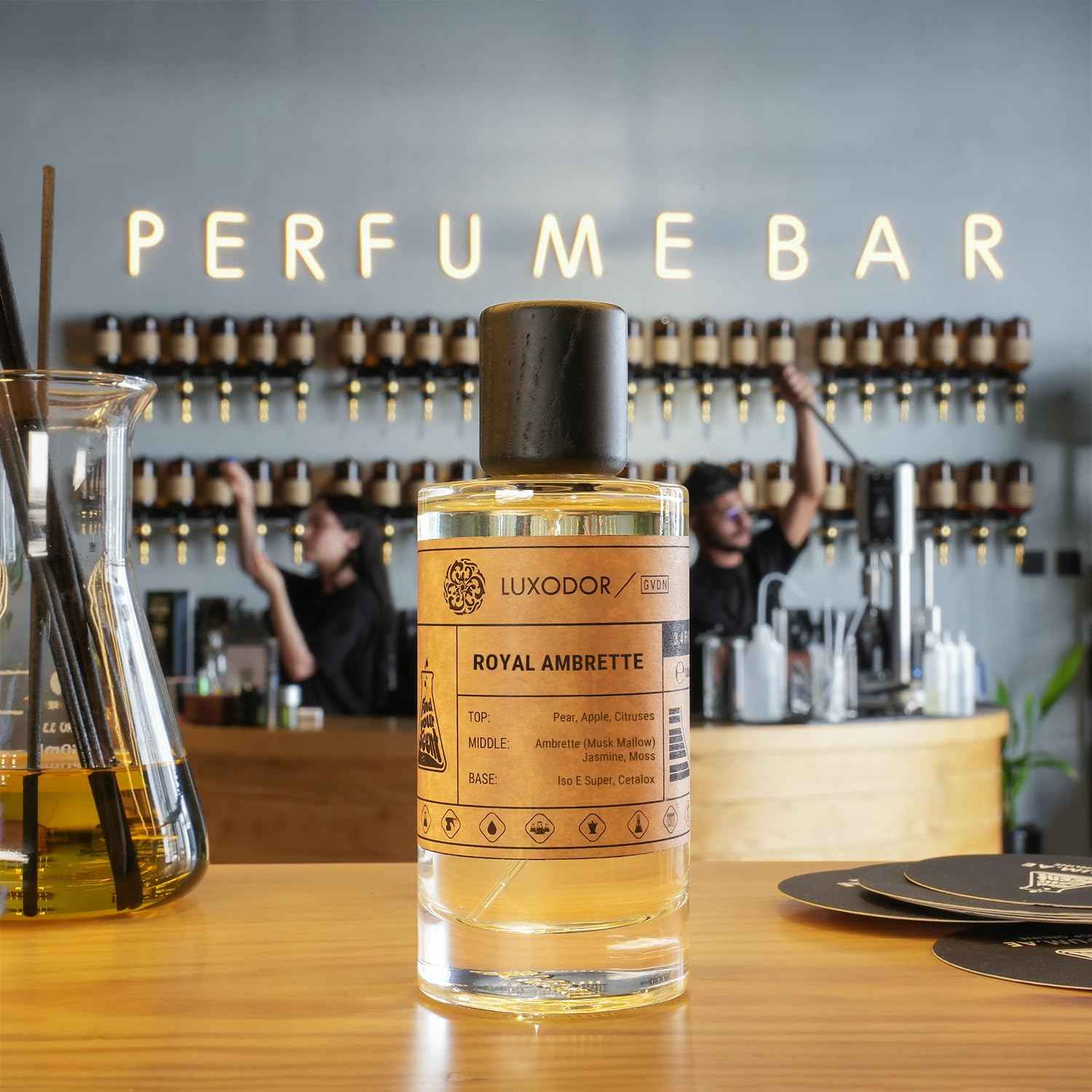 Luxodor Inspired by L.e L.ab’o Another 13 - Royal Ambrette - Eau de Parfum For Women and Men, Long Lasting, Vegan, 2-piece Bundle (Perfume Spray 3.4 fl. oz,100ml + Concentrated Perfume Oil 10ml)