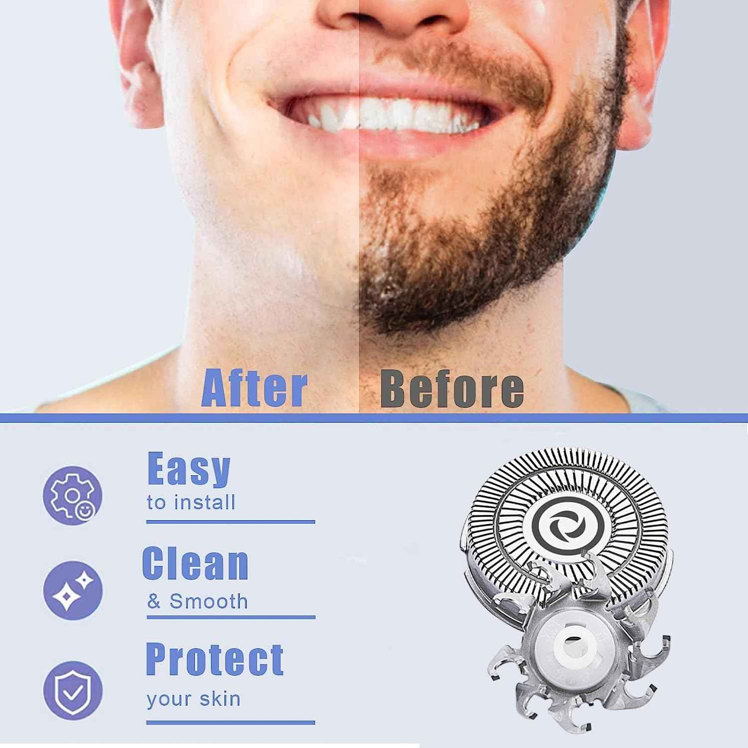 Shaver Replacement Blades compatible with Skul Shaver Pitbull Gold PRO Shaver Replacement Blade,Shaver Replacement Heads for Pitbull Platinum Pro Shaver (3Set(12blades))