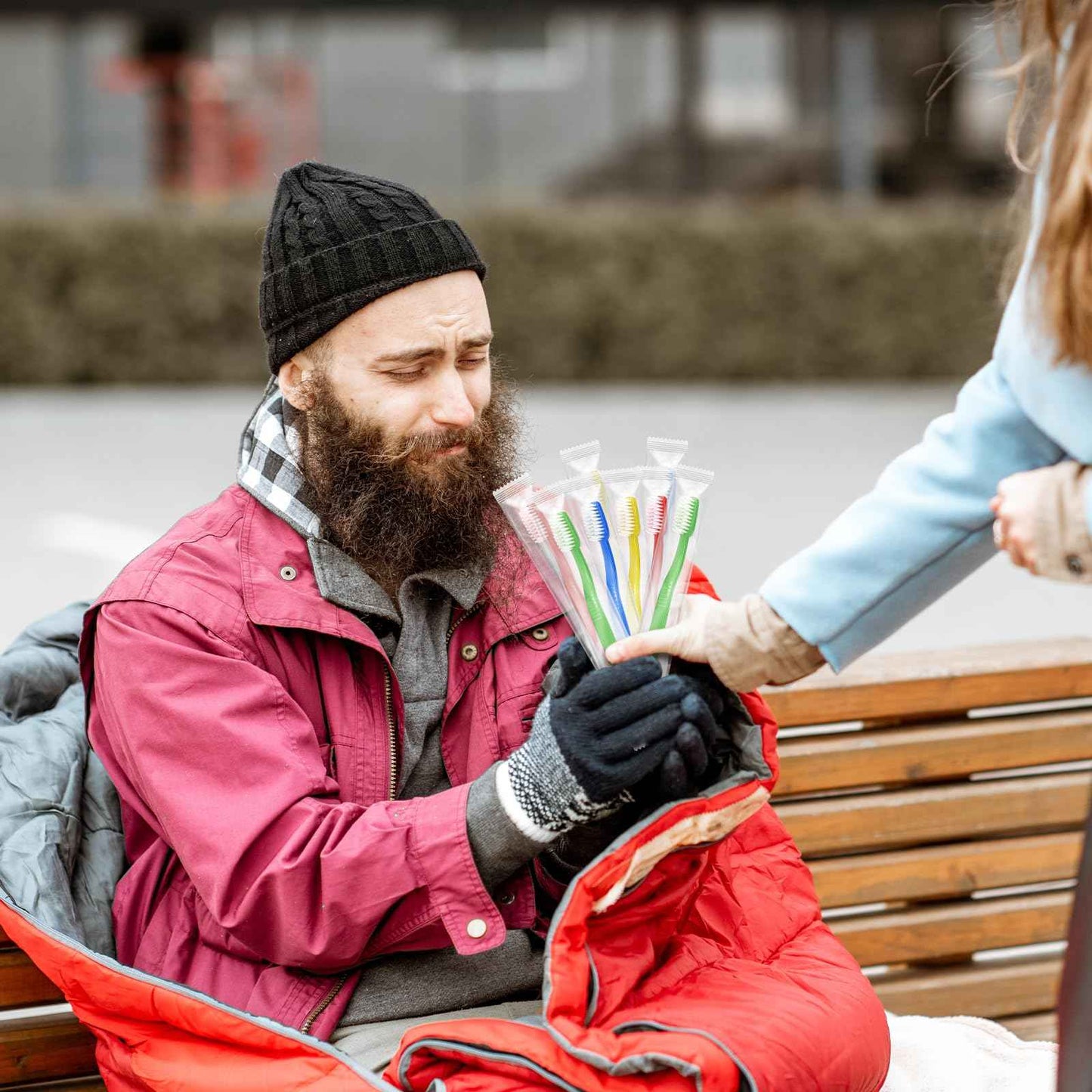 Tioncy 200 Pack Prepasted Disposable Toothbrushes Individual Wrapped Toothbrushes Soft Bristle Travel Toothbrush Single Use Wrapped for Hotel, Camp, Travel and Gift for The Homeless (Dopamine Colors)