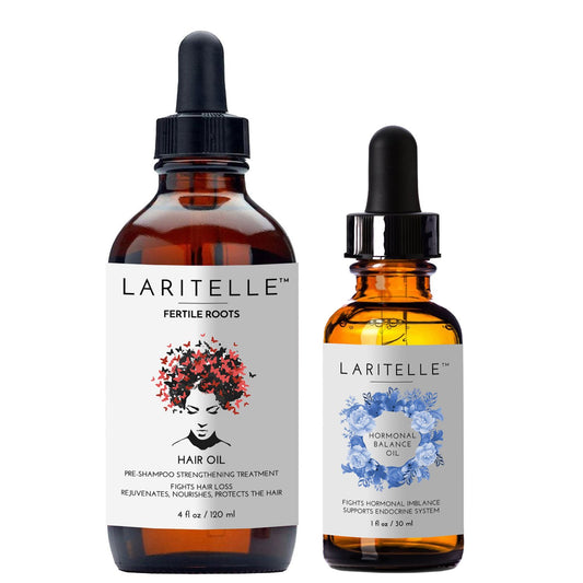 Laritelle Organic Hair Growth Complex | Promotes New Hair Growth, Nourishes Follicles & Balances Hormones | Hair Loss Treatment | GMO-free