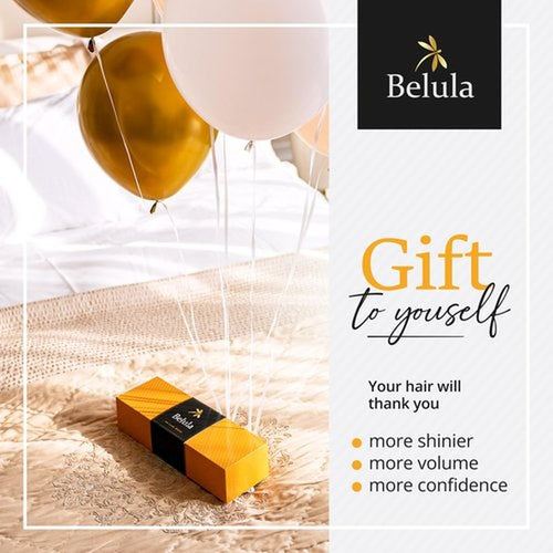 100% Boar Bristle Hair Brush for Women Set by Belula (L Size). Soft Natural Bristles for Thin and Fine Hair. Wooden Comb, Travel Bag and Spa Headband Included!