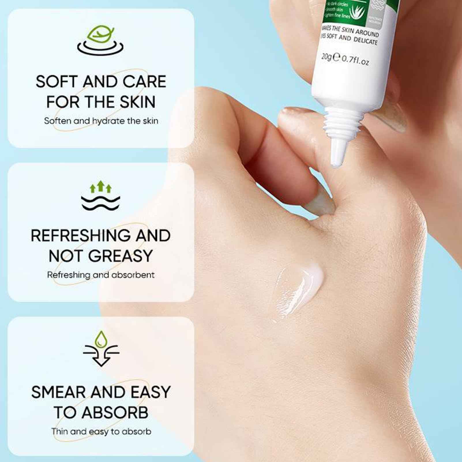 8Pcs Aloe Vera Skin Care Set - Face Care Kit With Cleanser, Mask, Toner, Serum, Lip Balm, Eye Cream, Moisturizer for Women Girls