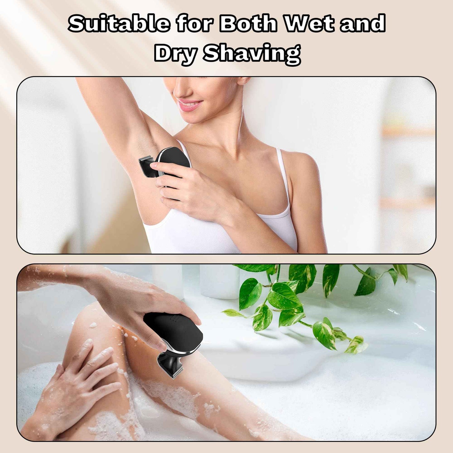 Electric Razors for Women, 7D Electric Shaver for Women, 5 in 1 Lady Shavers, Wet/Dry Bikini Trimmer, Rechargeable Face Razor for Arms Legs Armpit Pubic Area