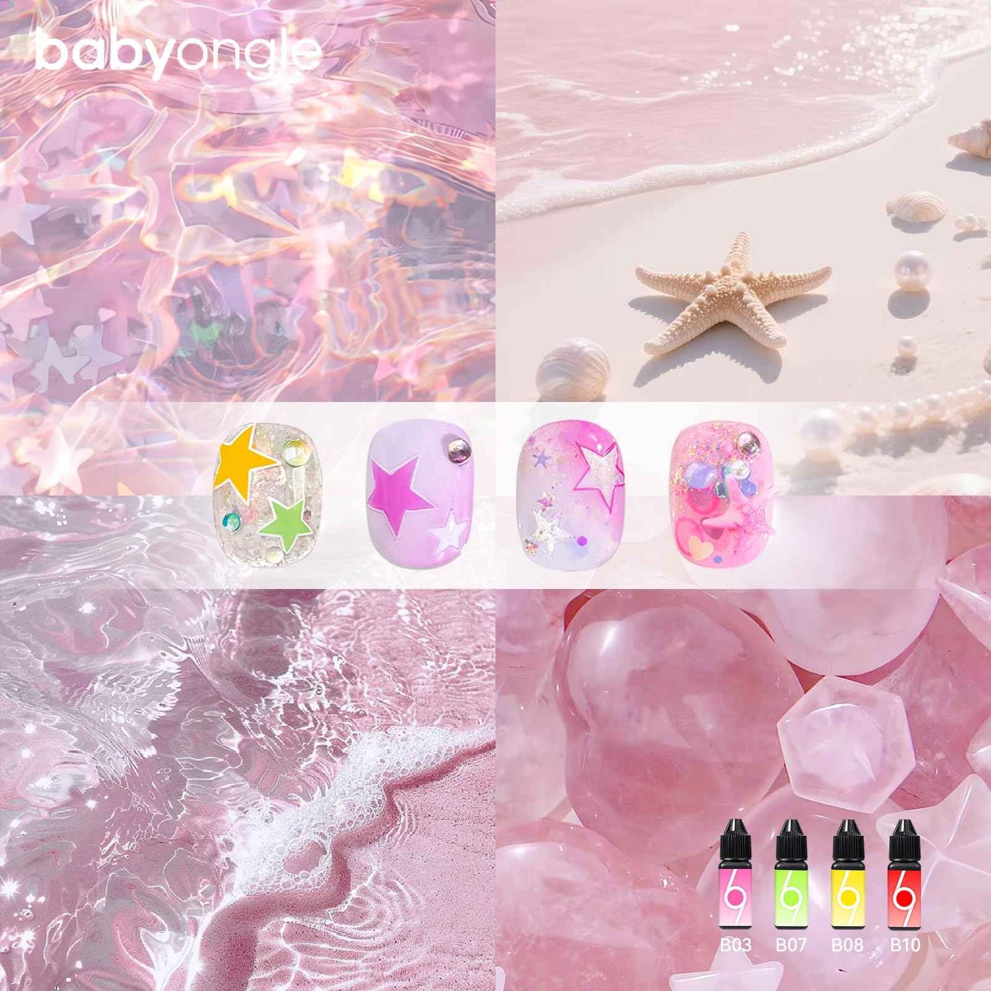 babyongle Airbrush Gel Nail Polish, 12 Vibrant Colors, Dilution Free Airbrush Gel for Fine Mist Gradient & French Nails, Acetone Free Salon-Quality Gel Nail Polish For Nail Art Design at Home,15ml