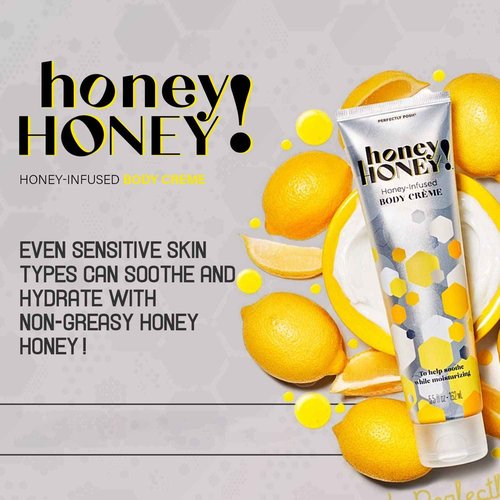 Perfectly Posh - Honey Honey Soothing Body Cream - Dry Skin Lotion with Dragon Fruit, Lime Fragrance - Premium Moisturizer - 162ml
