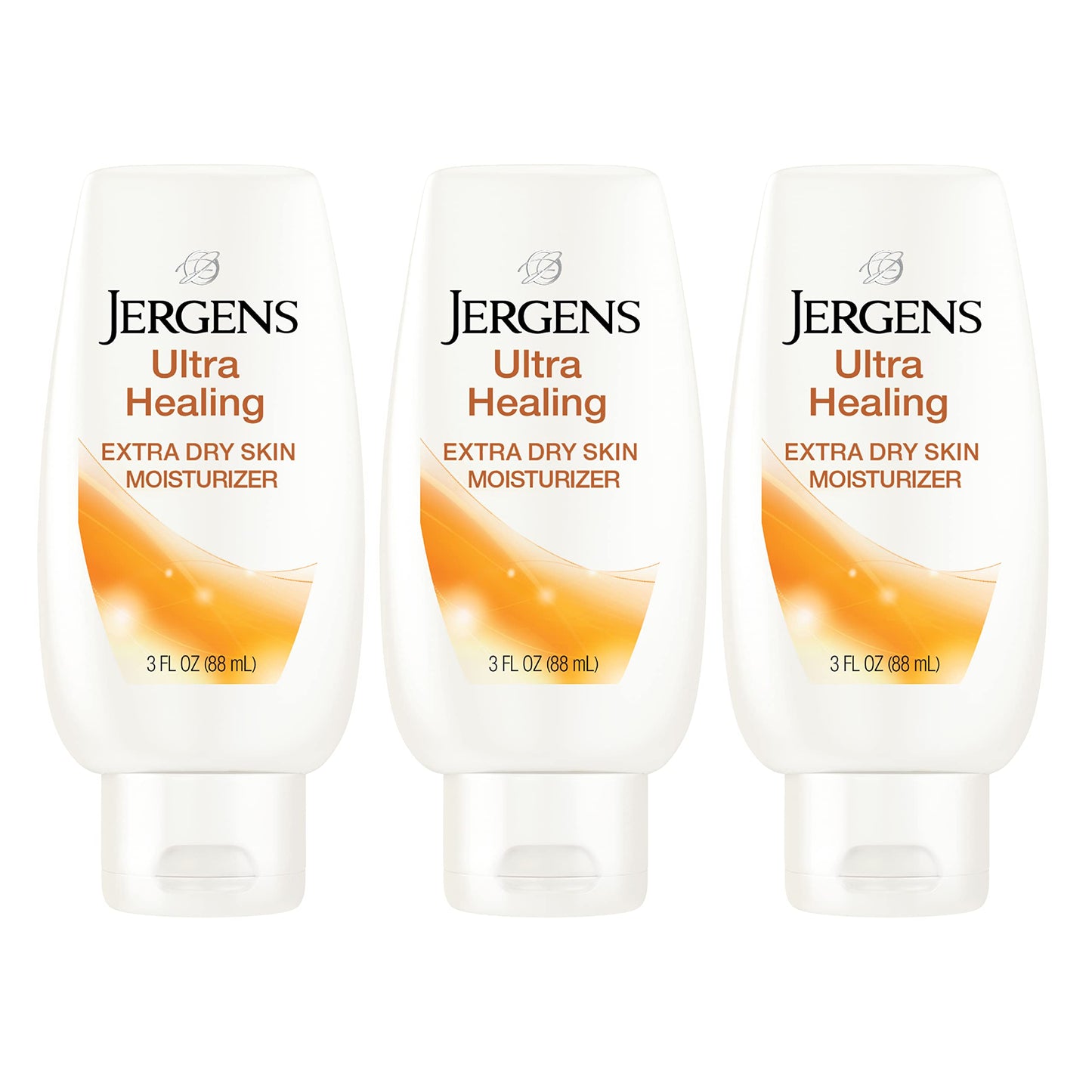 Jergens Ultra Healing Dry Skin Moisturizer, Body and Hand Lotion, for Long Lasting Skin Hydration, with HYDRALUCENCE blend, 3 Fl Oz (Pack of 3)