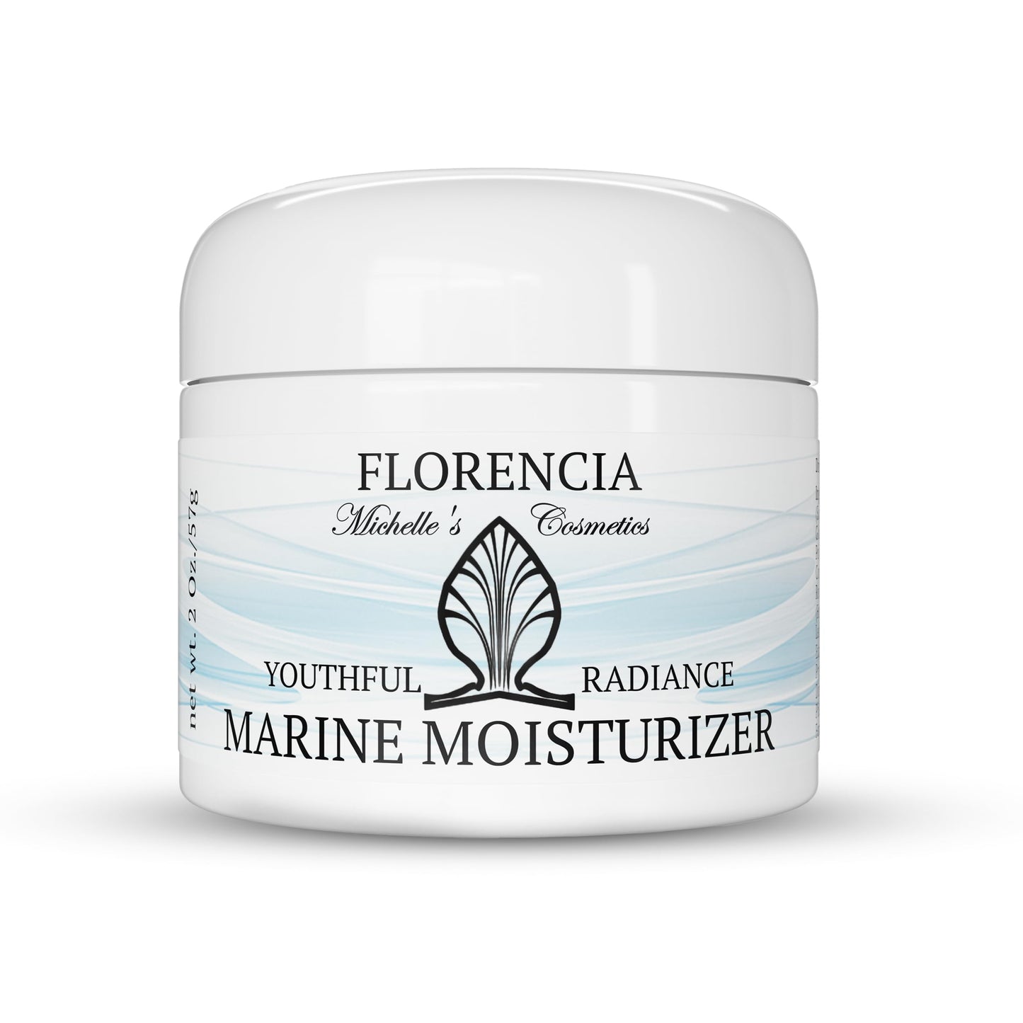 Florencia Marine Moisturizer - Youthful Radiance Face & Neck Cream - Hydrating, Nourishing, Wrinkle, Rejuvenating Cream with Marine Algae Extracts and Hyaluronic Acid for Men & Women, 2 oz