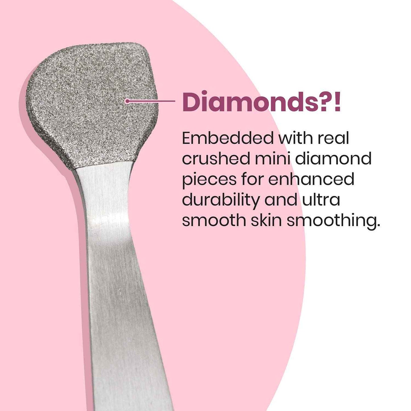 Lindo Beauty Buffer - Microdermabrasion Tool, Diamond Infused, Embedded Silicone Lip Scrubber, For Smooth Skin, Radiant Complexion, Travel Pouch Included (Beauty Buffer with Silicone Lip Scrubber)