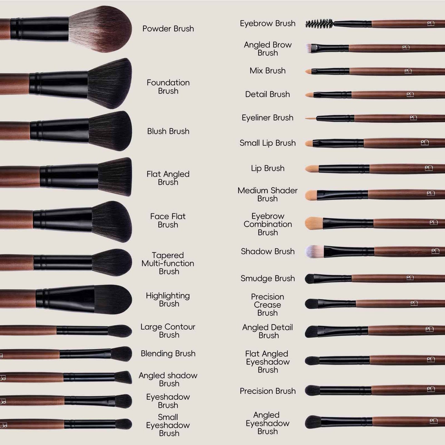 BS-MALL Professional Makeup Brush Set 28 Pcs With Travel Makeup Bag,Concealer Brush, Foundation Brush, Blush Brush, 4 Pcs Triangle Puff & makeup sponges for Flawless beauty on the Go