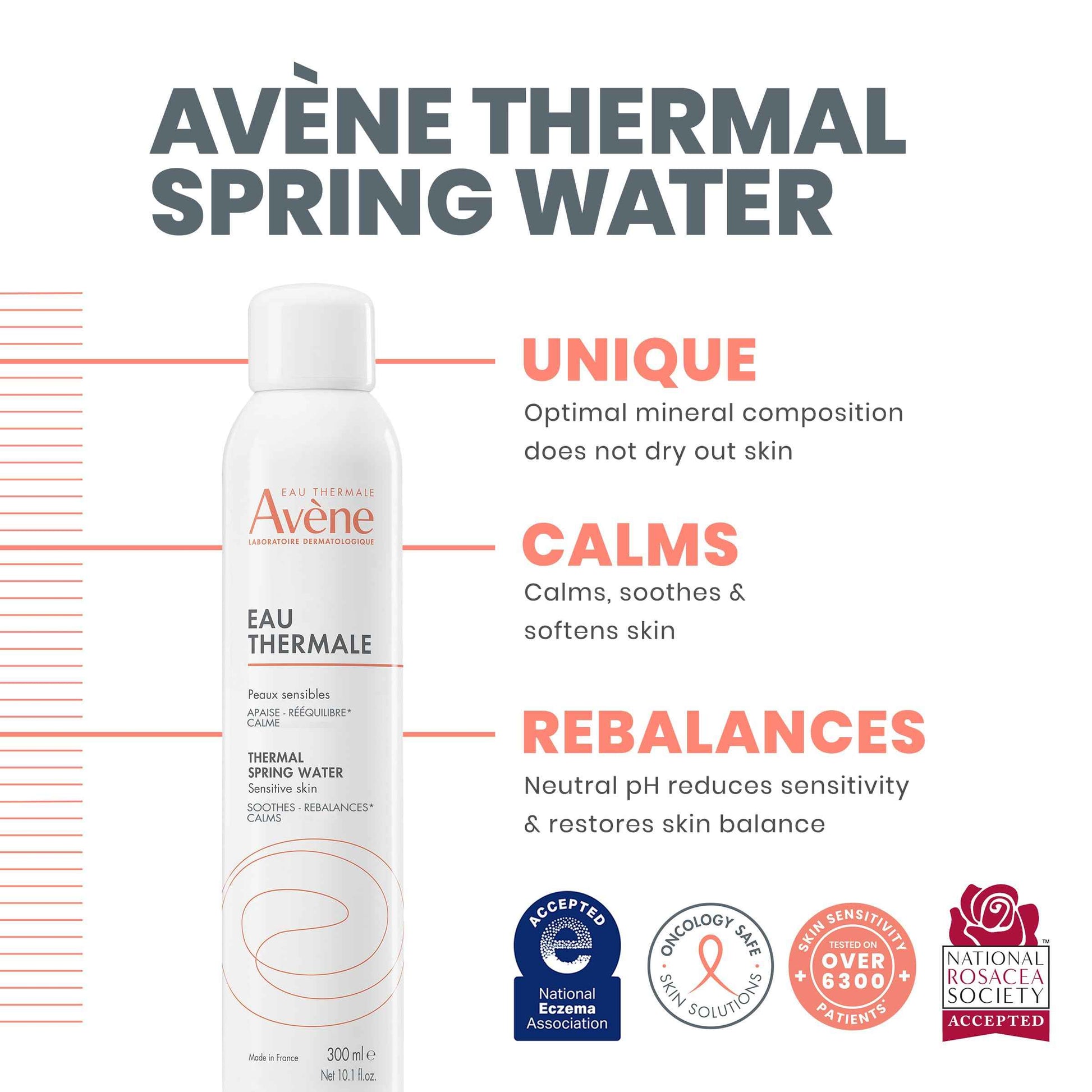 Avène Thermal Spring Water, Soothing Calming Facial Mist Spray Duo, 10.1 Oz, Set of 2