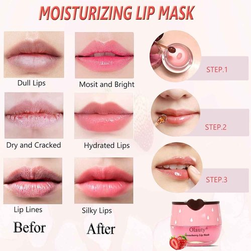 10 PCS Bee Lip Balm Honey Pot, Honey Lip Balm Bulk, Moisturising Sleep Lip Mask Overnight with Sticks, Reduce Lip Lines, Exfoliating Prevention Dry and Crack Lip Scrubs