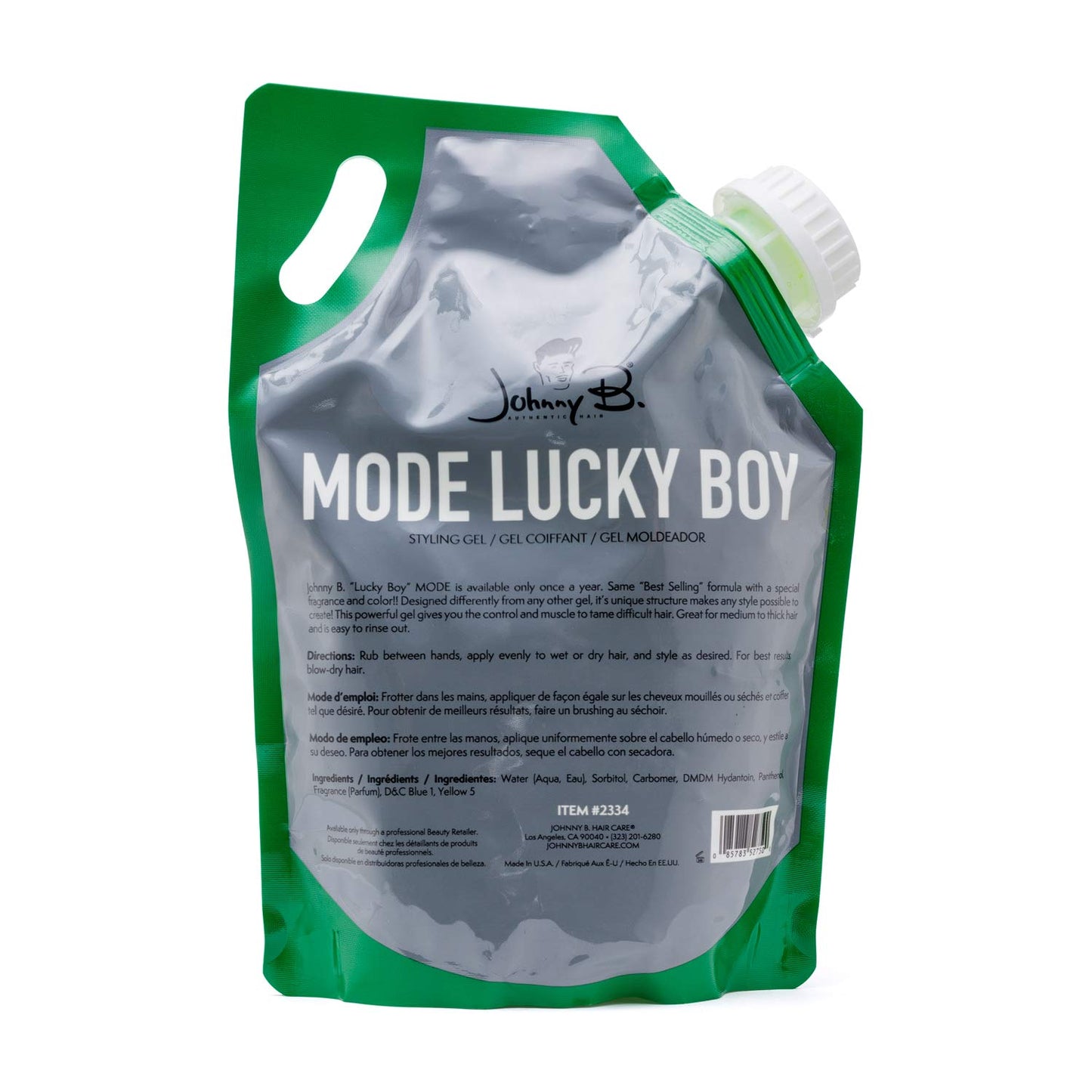 JOHNNY B. Mode Lucky Boy Hair Styling Gel 32 oz.