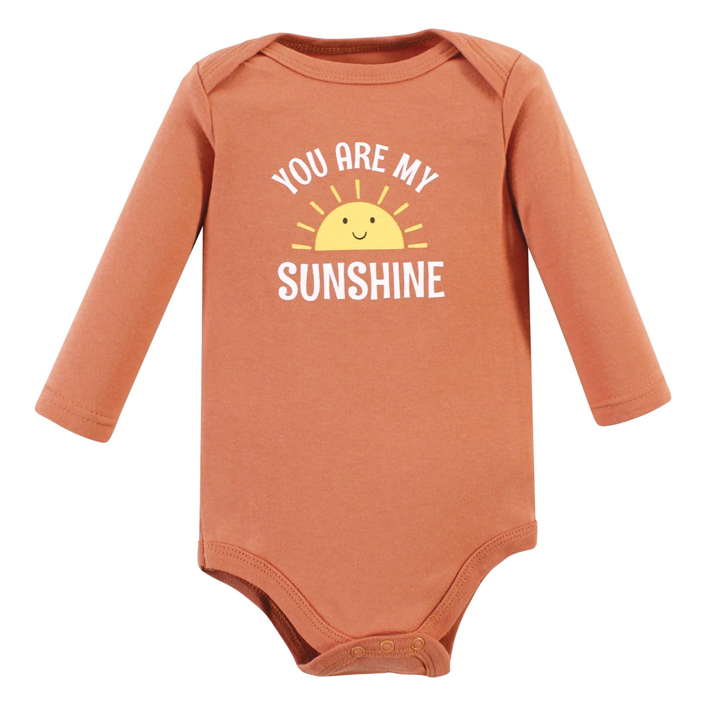 Hudson Baby Unisex Baby Cotton Long-Sleeve Bodysuits, Sunshine Rainbows 3-Pack, Preemie