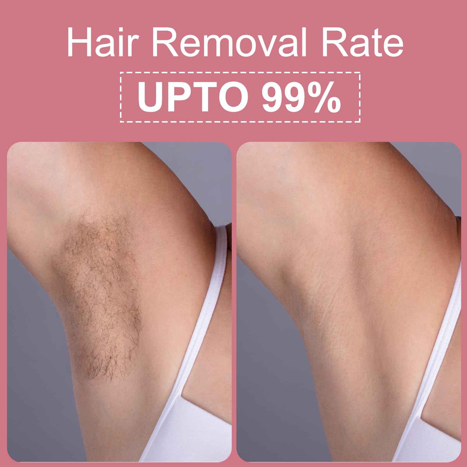 Roll on Wax Kit for Hair Removal - Wax Roller with Digital LED Display, Waxing Kit for Hair Removal for Women, Safe No-Burn At-Home Waxs Warmer, 2 Soft Honey Cartridges & 50 Strips