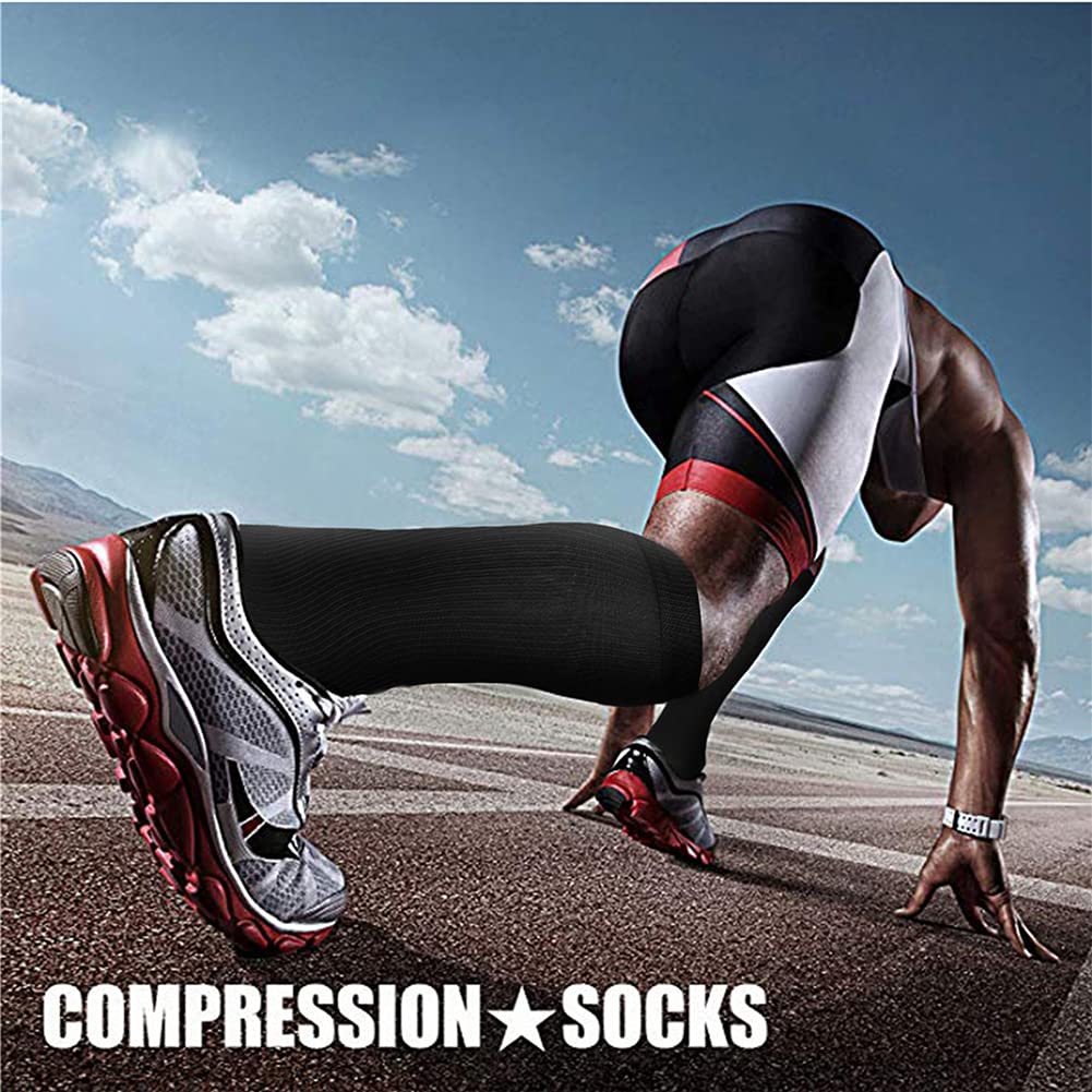 CHARMKING Compression Socks for Women & Men Circulation (3 Pairs) 15-20 mmHg is Best Athletic for Running, Flight Travel, Support, Cycling, Pregnant - Boost Performance, Durability (S/M, Multi 31)