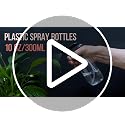 10oz Plastic Spray Bottles with Adjustable Nozzle - Mist & Stream