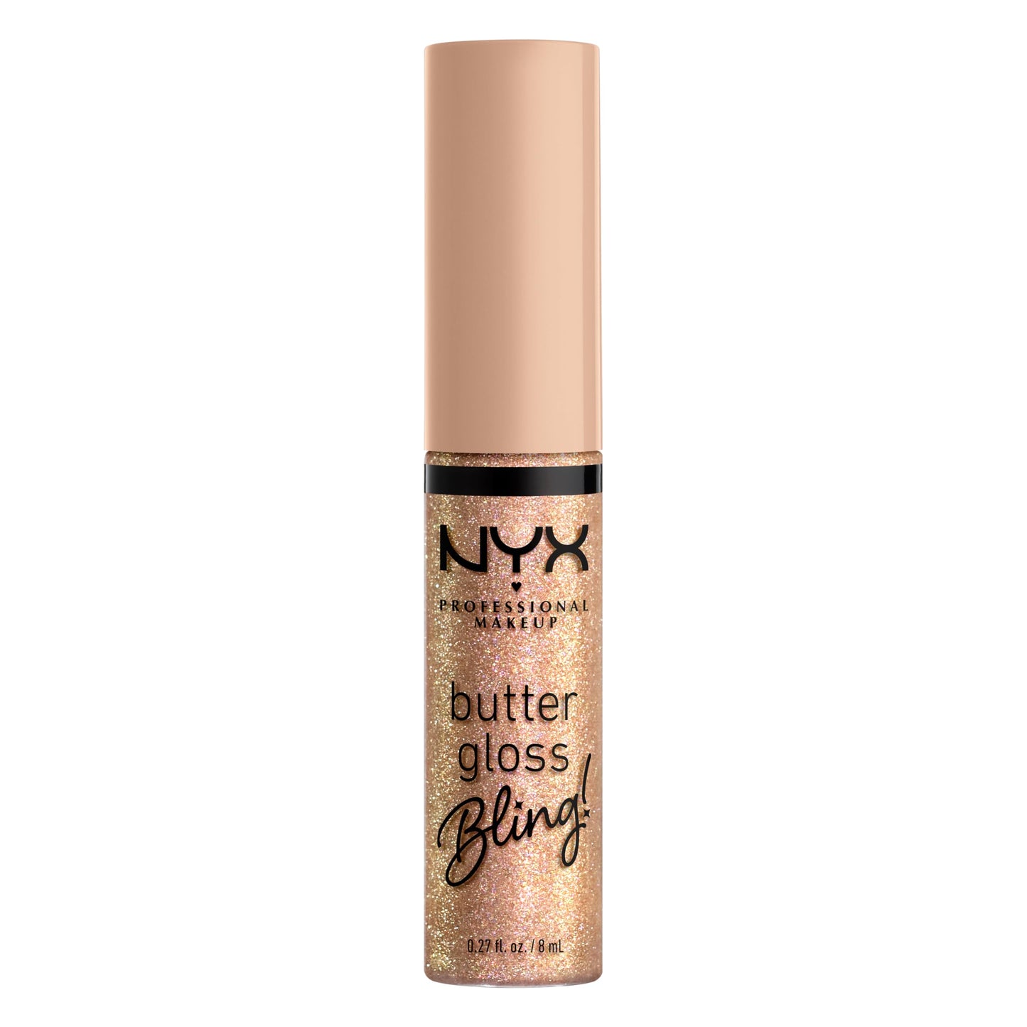 NYX PROFESSIONAL MAKEUP Butter Gloss Bling Lip Gloss, Non Sticky and Shiny Vegan Lip Makeup - Bring The Bling