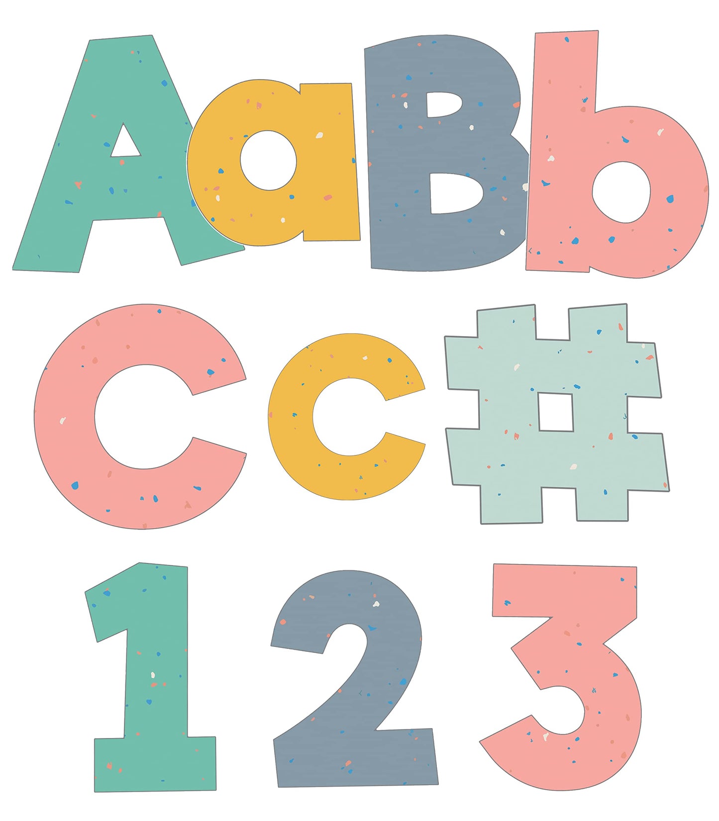 Carson Dellosa We Belong 219pc Pastel Bulletin Board Letters, 4" Letters & Numbers Bulletin Board Decorations for White Board, Bulletin Board, Cork Board, Message Board, Letter Board, Classroom Decor