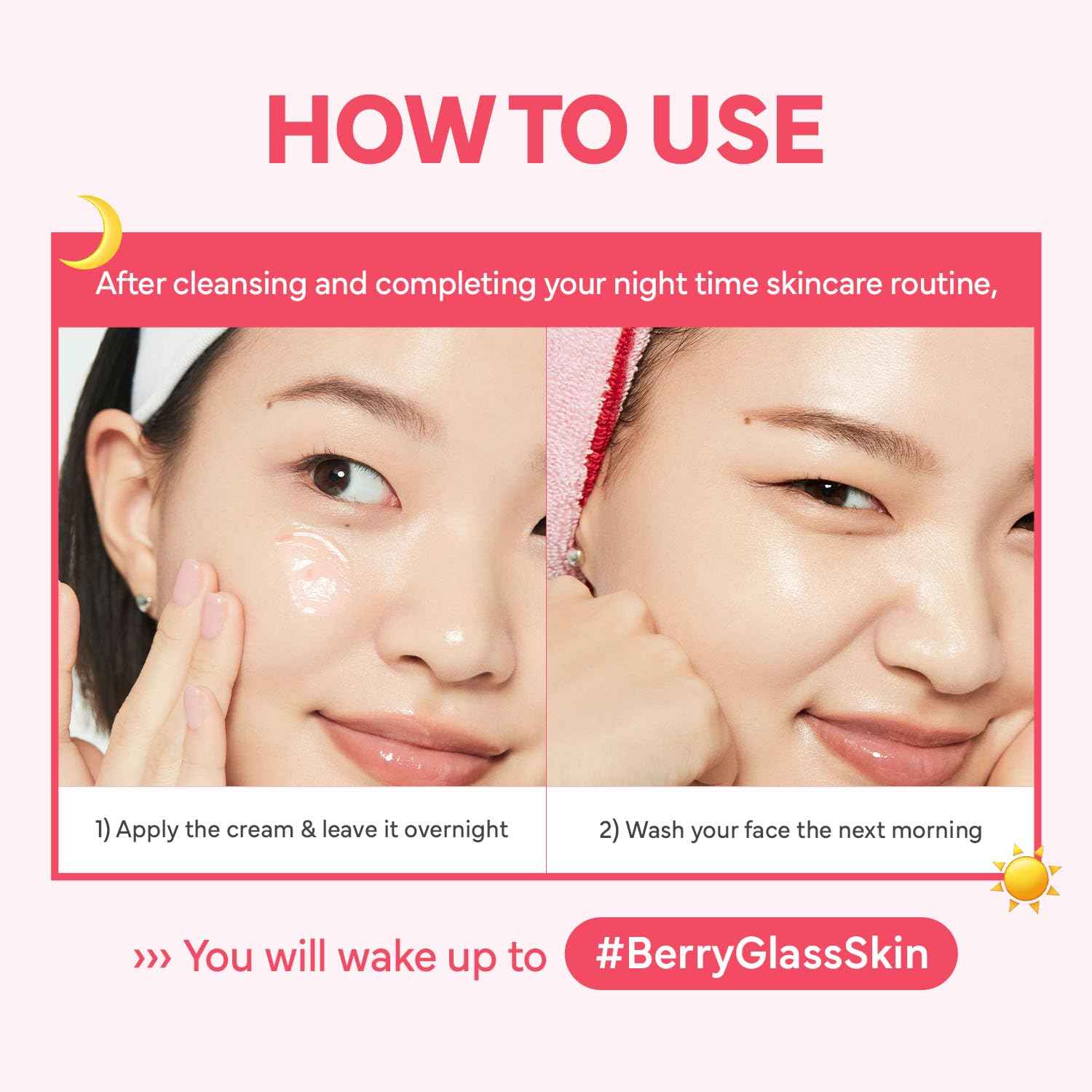 HINCE KINGSBERRY VITA NIGHT CREAM - Jelly Cream, Dullness Improvement, Niacinamide, Face Moisturizer for Dry Skin, Gives Hydration and Glass Skin Overnight, Korean Skincare (1.69 fl.oz)