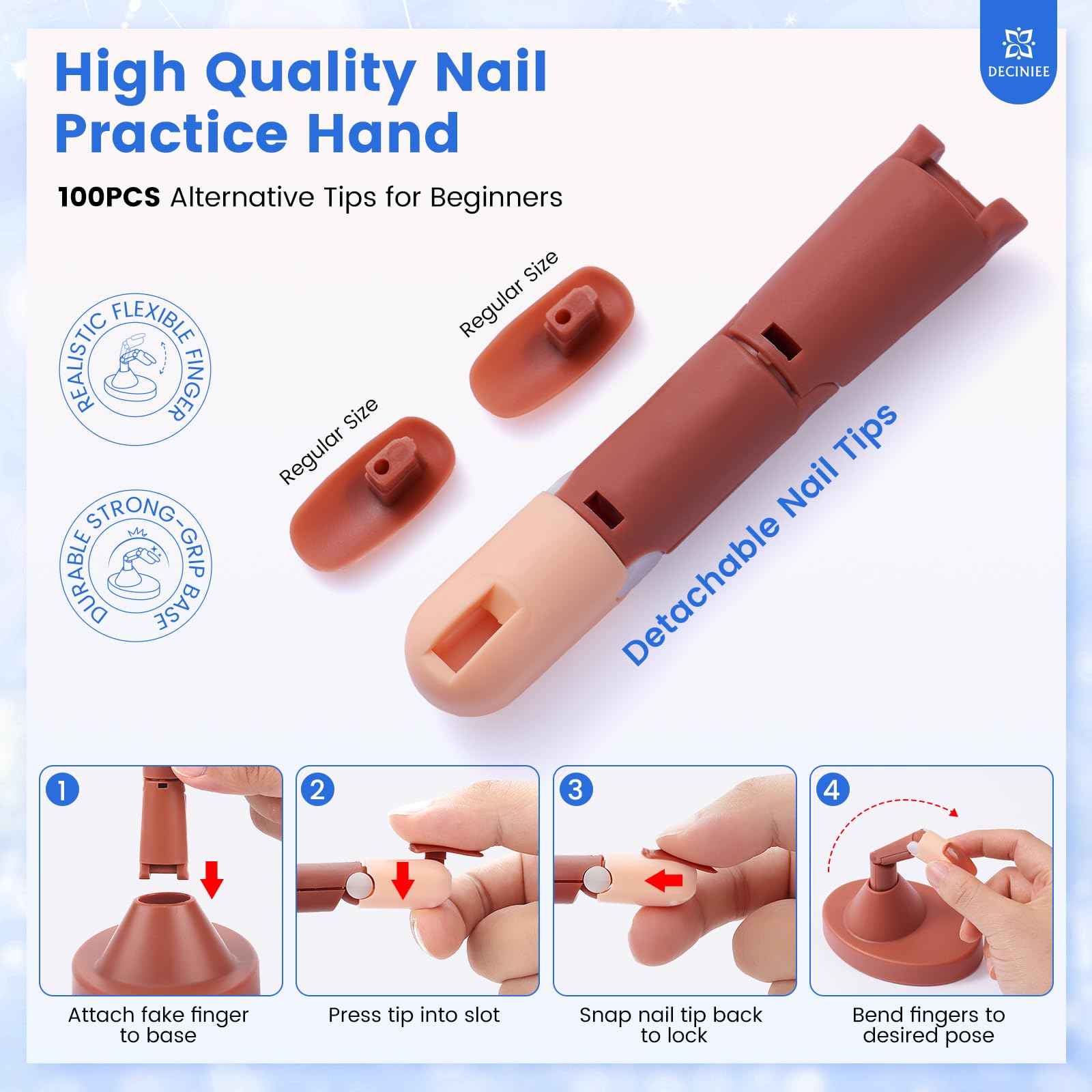 Nail Kit for Beginners with Everything: Professional Nail Acrylic Powder Liquid Set with Practice Finger Drill U V Light in Makeup Bag for Women Salon Home (Silver)