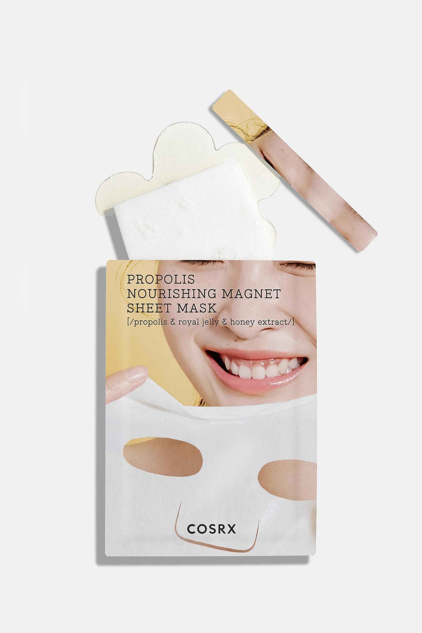 COSRX Propolis Nourishing Sheet Mask 10 EA, Soothing & Plumping Honey Serum, Leave-on Face Mask for Healthy Glow & Deep Moisture, Not Tested on Animals, No Parabens, No Sulfates, Korean Skin Care
