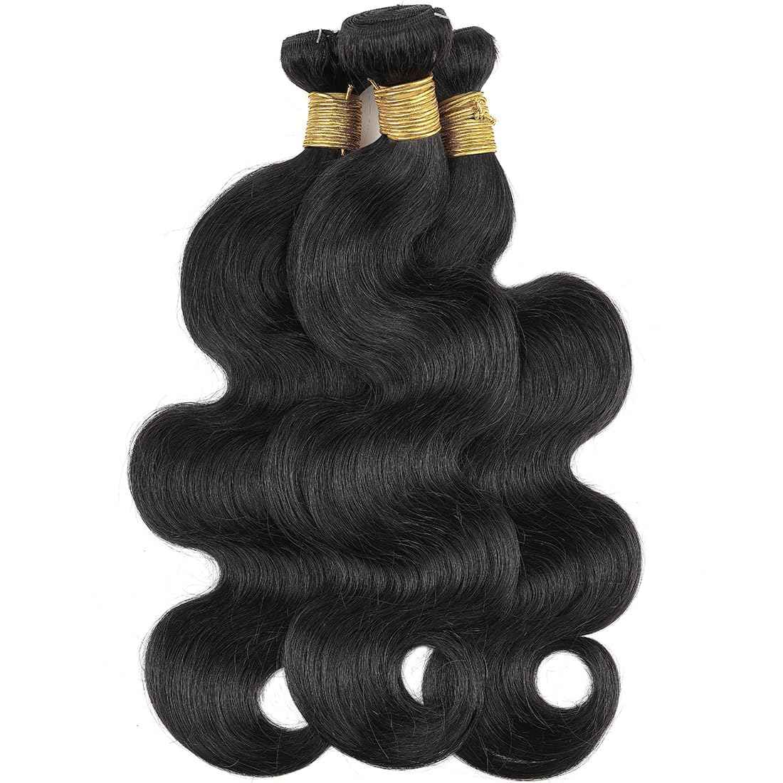 Human Hair Bundles Brazilian Body Wave One Bundle 18inch 12A 100% Unprocessed Virgin Body Wave Quick Weaves Raw Human Hair Bundles Deals Natural Black