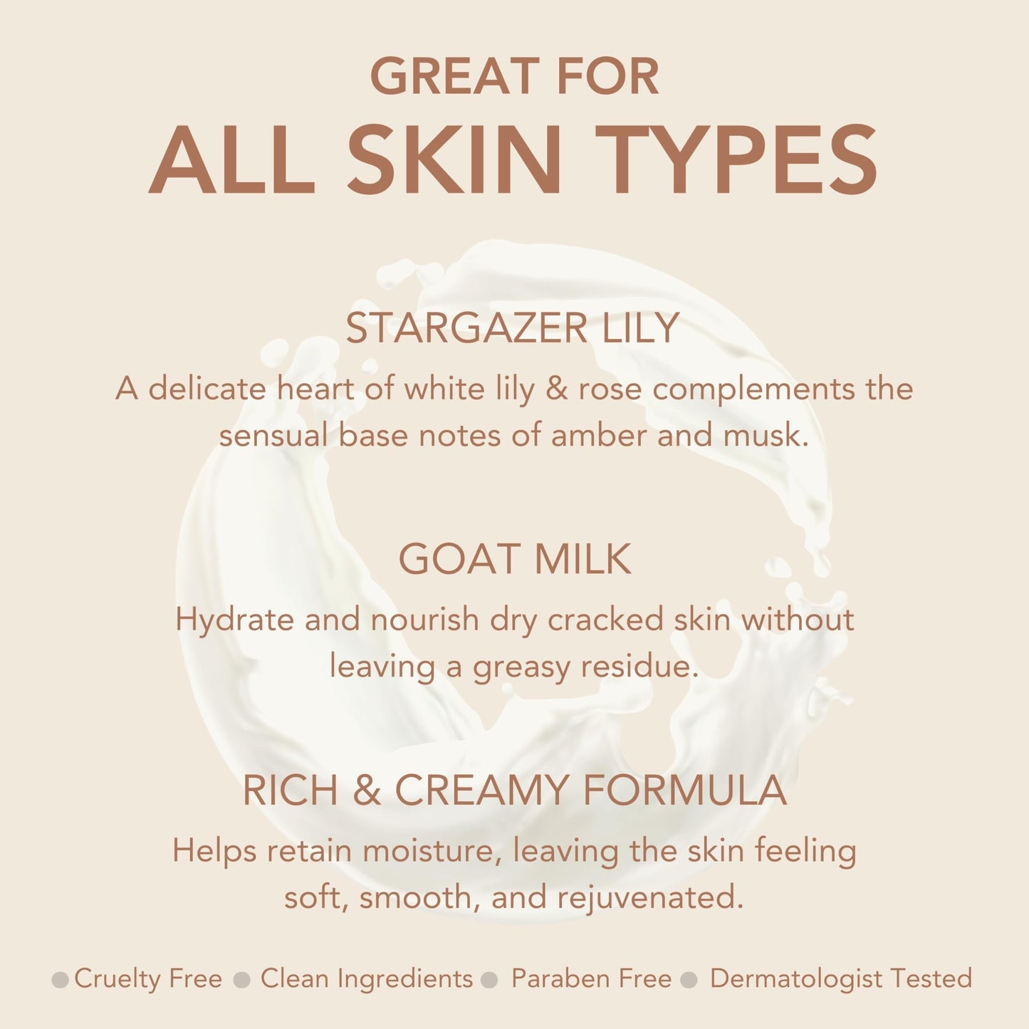 Dionis Goat Milk Skincare 3.3 oz Stargazer Lily Scented Hand & Body Cream - Travel Size Hand Lotion For Hydrating & Moisturizing