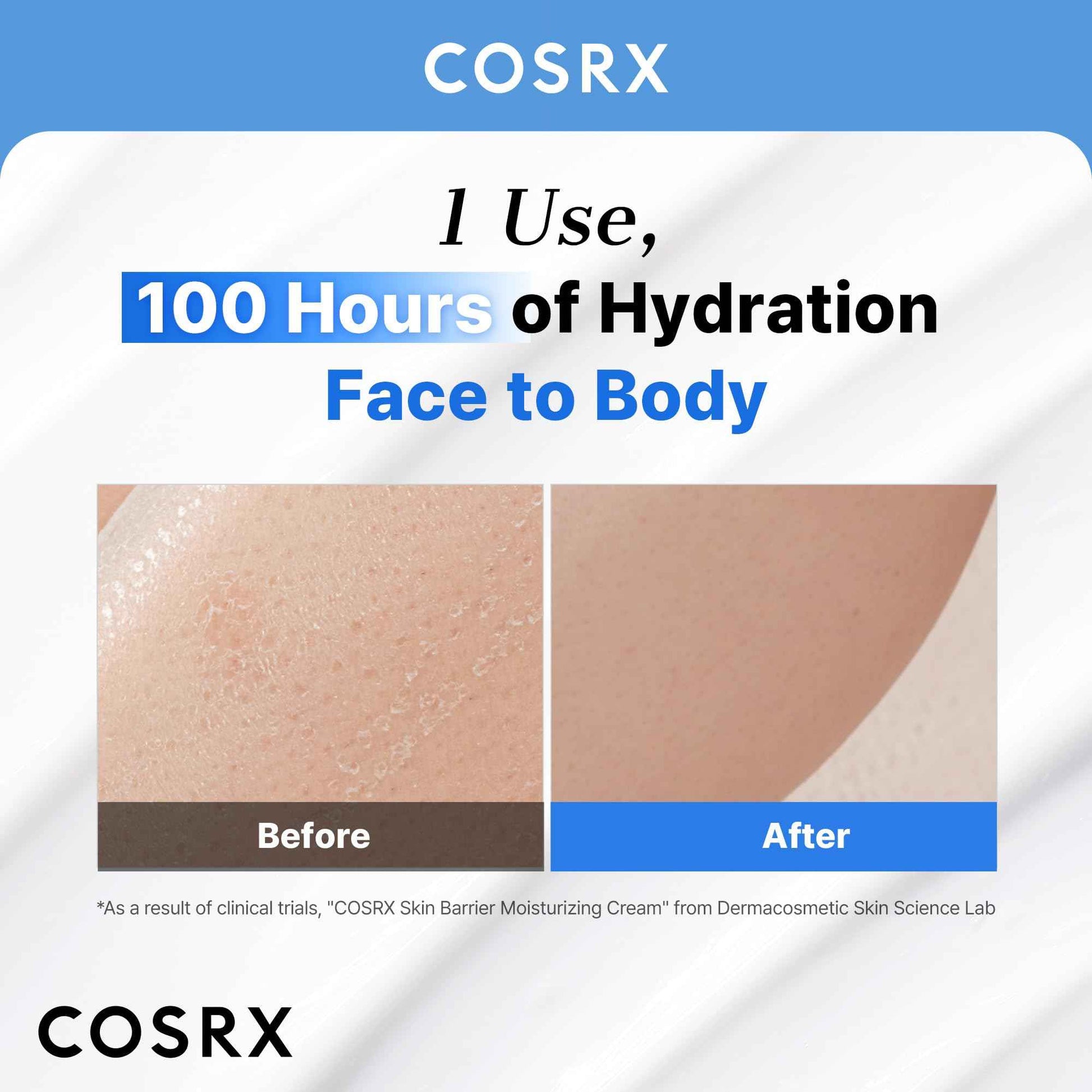 COSRX Barrier Moisturizing Cream - Body and Face Moisturizer for Dry Skin with Ceramide & Hyaluronic Acid, Unscented Hydrating Body Lotion, 15.2 fl.oz, Korean Skin Care, Stocking Stuffers