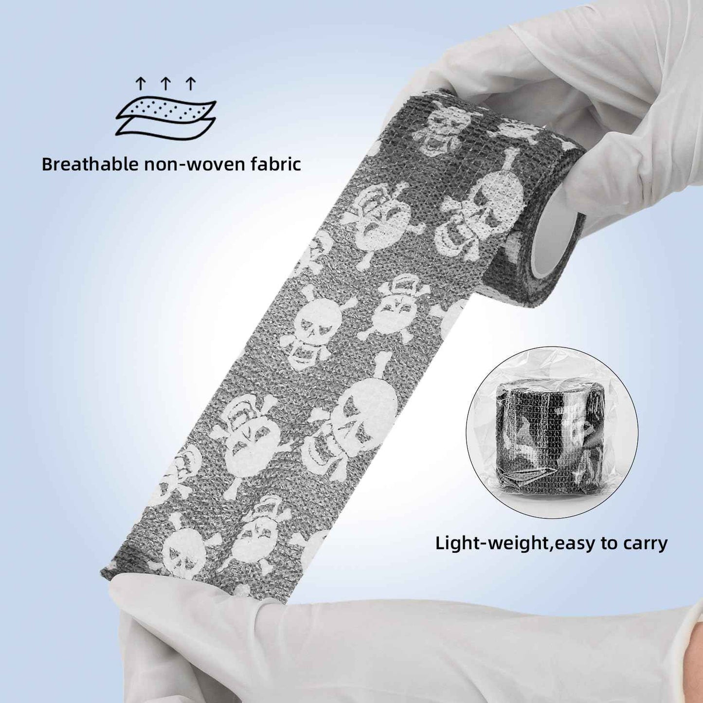 JimKing Tattoo Grip Cover, Tattoo Machine Handle Cover, Self-Adhesiive Tape for Sport Pet Tattoo,Elastic Bandage Wrap Roll Tattoo Machine Supply, 4pcs