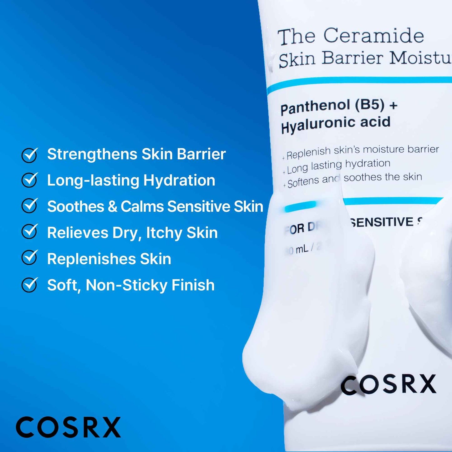 COSRX Skin Barrier Elevate Set - Ceramide Moisturizer 2.7 fl.oz + Miniature 6X Peptide Skin Booster Serum 1 fl.oz