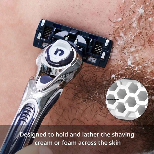 Dorco Pace 7 - Shaving Razor System for Men with Seven Curved Blades - Value Pack (10 Cartridges + 1 Handle)