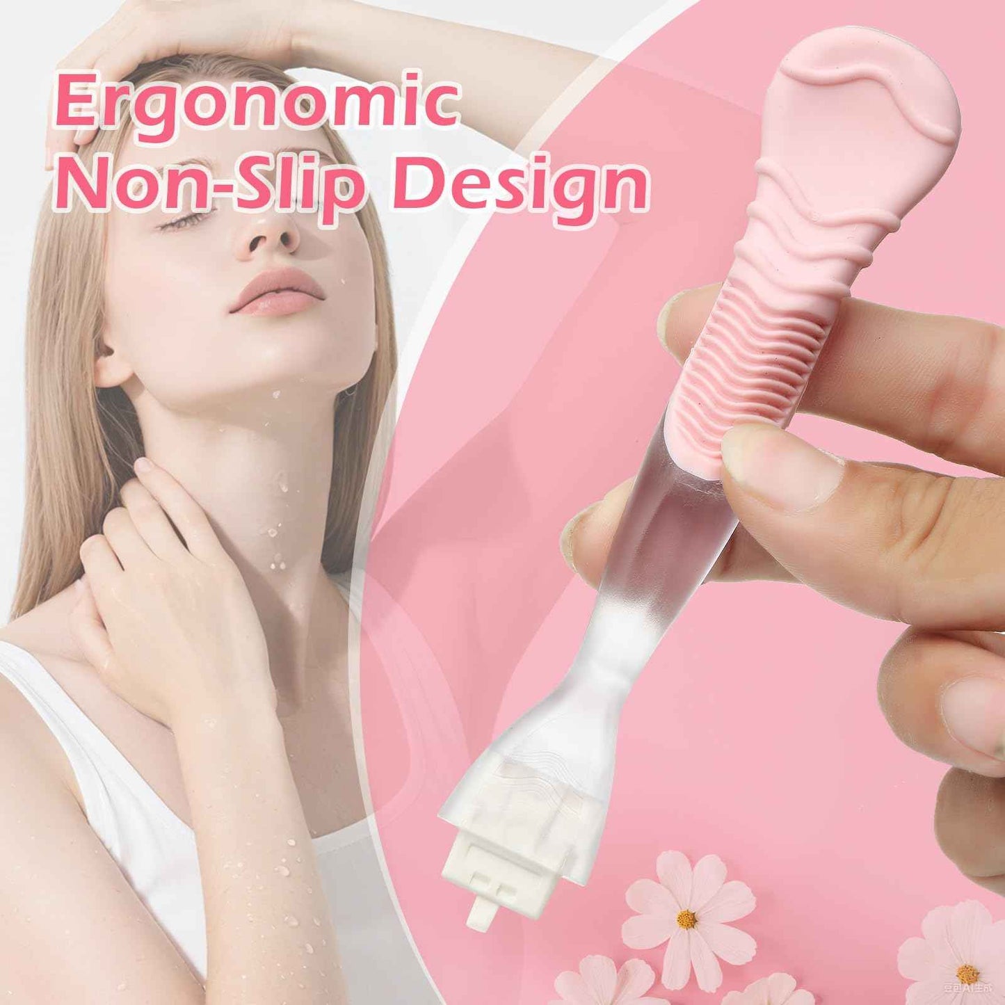 XZESH 2PCS Replacement Handle Compatible with Gillette Venus Razor (Only Handle) - Blue