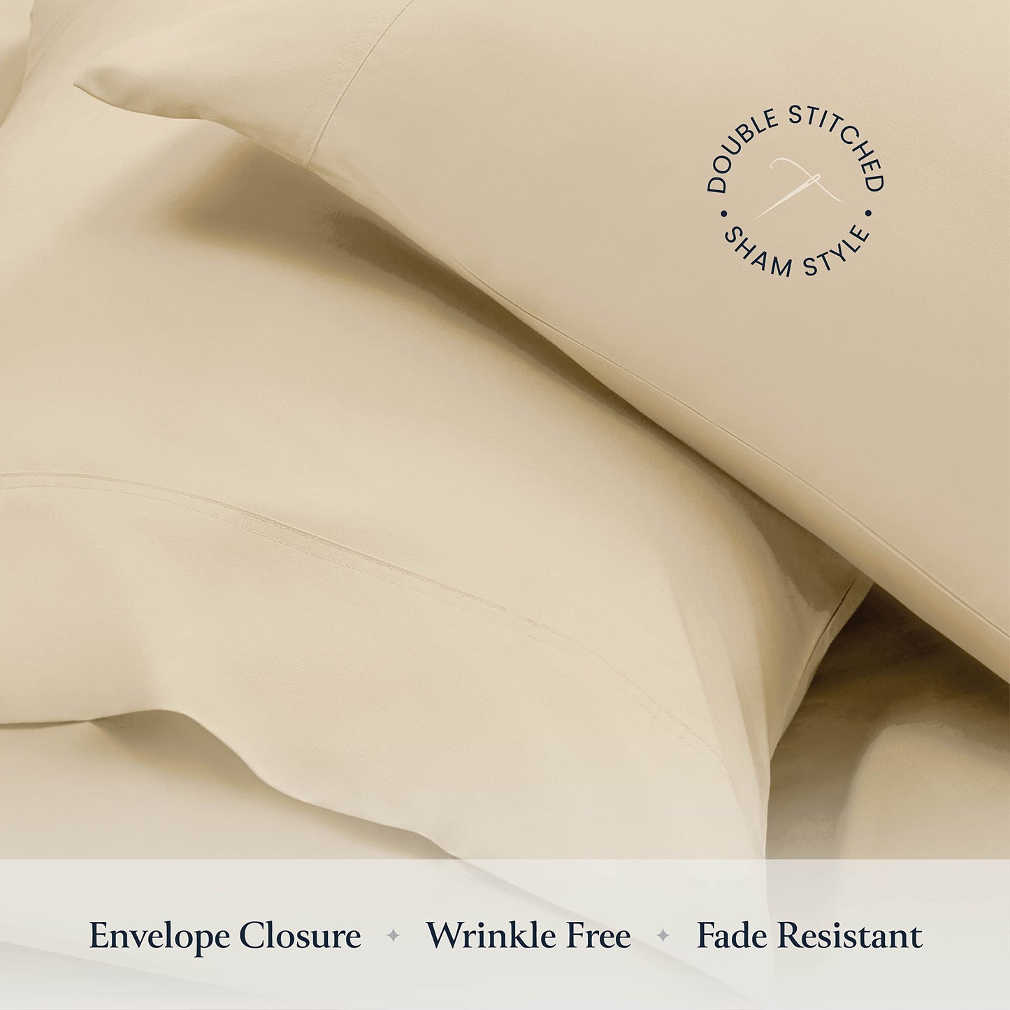 BELADOR Silky Soft Twin Sheet Set - Luxury 4 Piece Bed Sheets for Twin Size Bed, Secure-Fit Deep Pocket Sheets with Elastic, Breathable Hotel Sheets and Pillowcase Set, Wrinkle Free Oeko-Tex Sheets