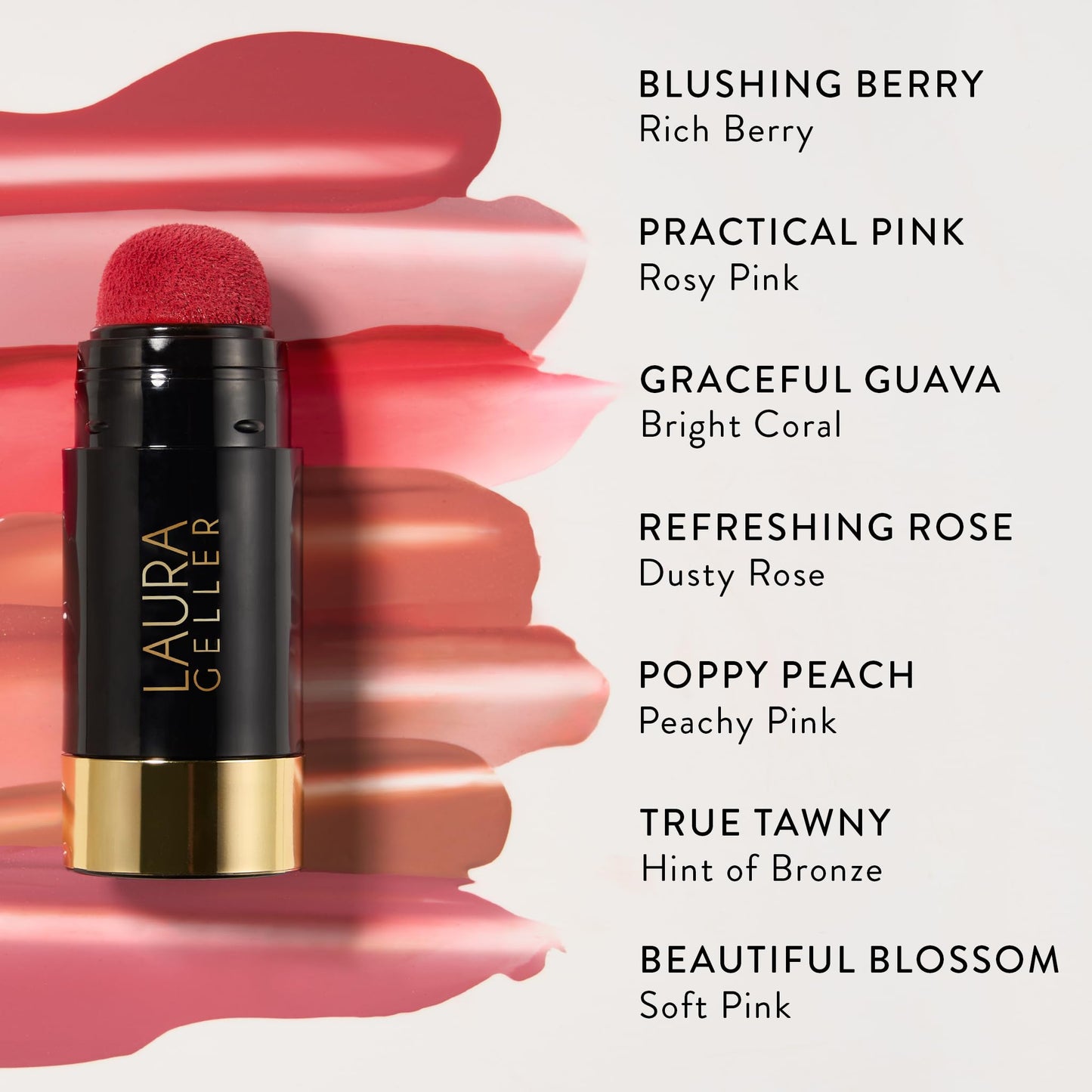 LAURA GELLER NEW YORK Serum Blush Tint, Lightweight Liquid Blush for Cheeks, Weightless Watercolor Sheer Finish, Refreshing Rose