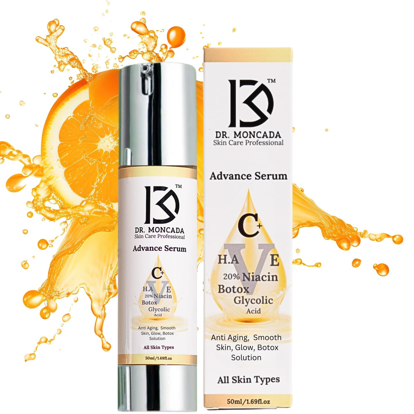 Argireline Serum Botox face serum for women & Mens face care with 50% Vitamin C Hyaluronic Acid Vitamin E &More vibrance super c serum for women over 70 &Under For Skin wrinkle Lifts,Firms & more 6in1