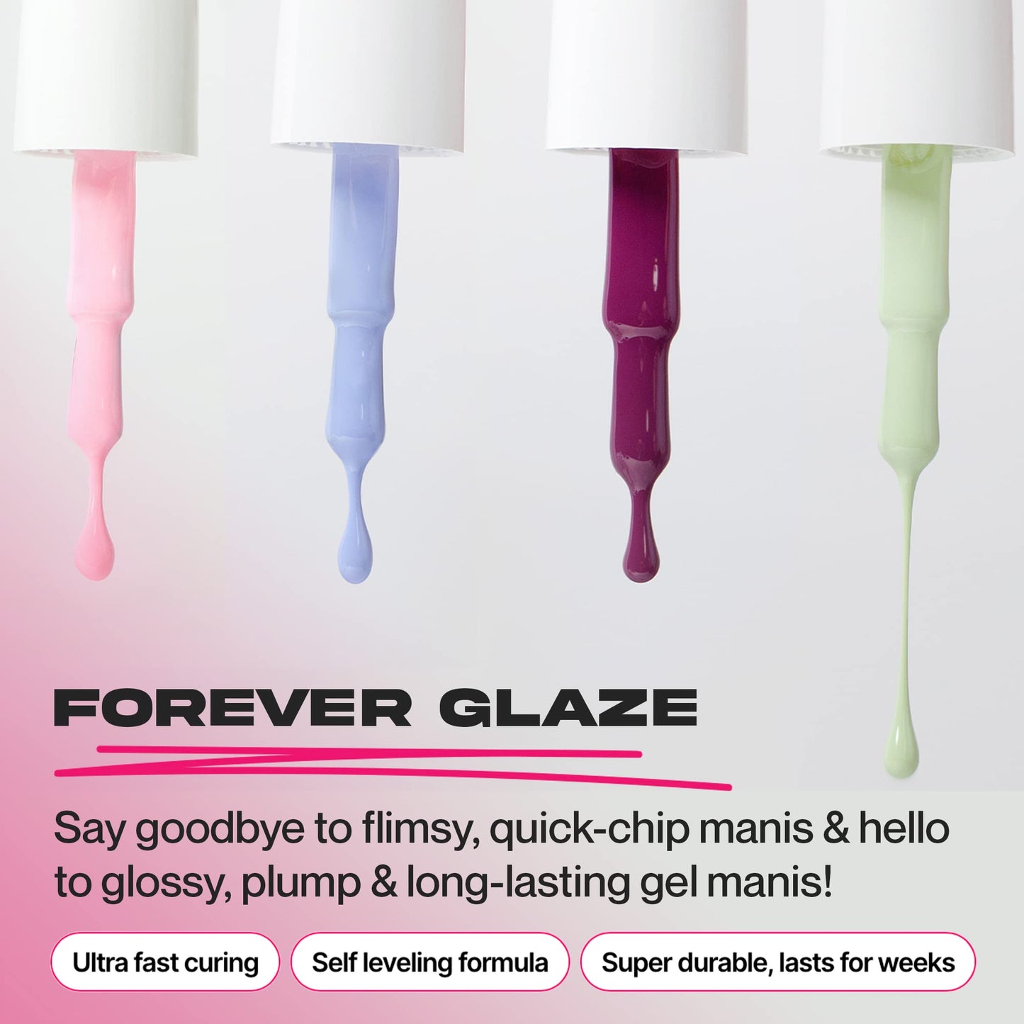 Nailboo PREMIER Forever Glaze Gel Nail Polish, (Mauve) Velvet Lust LED Nail Lamp Gel Polish, Self-Leveling DIY Nails, Salon Quality Nail Color, Glossy Long-Wear, 0.3 oz.