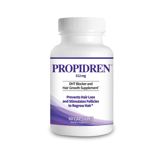 Propidren by HairGenics - DHT Blocker & Hair Growth Capsules to Prevent Hair Loss & Stimulate Hair Follicles, to Stop Hair Loss & Regrow Hair. Proprietary Anti-Hair Loss & Hair Regrowth Treatment.