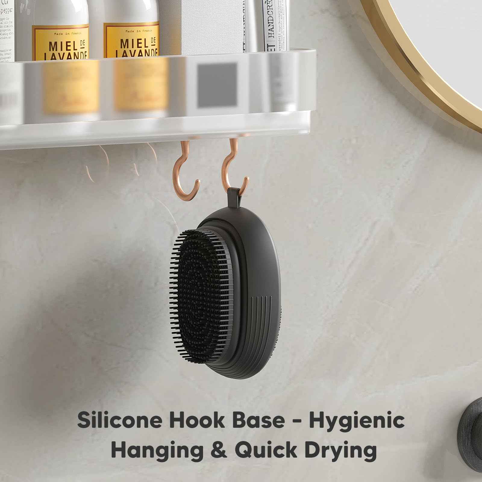 Nacetive Electric Sonic Body Scrubber – Food-Grade Soft Silicone Shower Brush & Loofah Alternative, Gentle Exfoliating & Deep Cleaning, Removes Dry Skin, Boosts Circulation & Revives Skin Glow